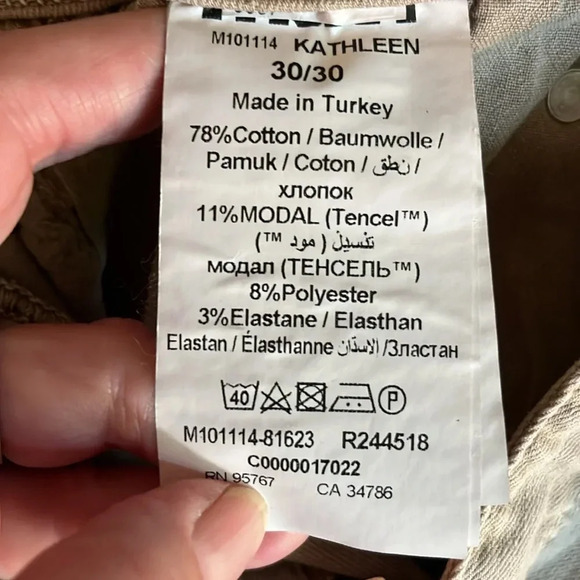 NWOT Mavi Soft Jeans Size 30 x 30 Oatmeal Khaki Tan color - Picture 5 of 12